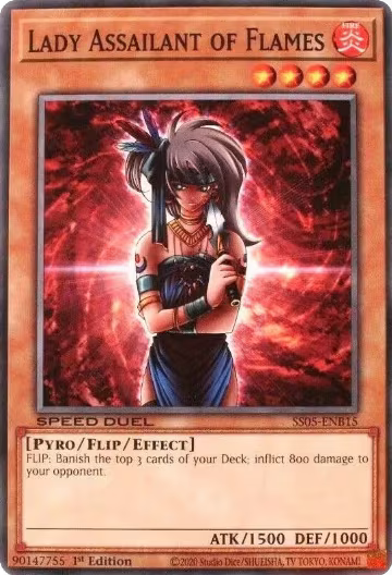 Lady Assailant of Flames (SS05-ENB15), Speed Duel Decks: Twisted Nightmares — Yu-Gi-Oh! card price