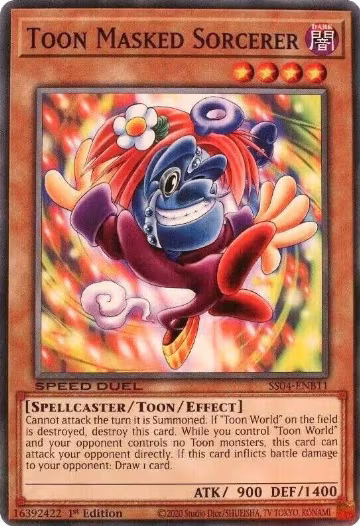 Toon Masked Sorcerer (SS04-ENB11), Speed Duel Decks: Match of the Millennium — Yu-Gi-Oh! card price