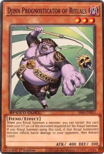 Djinn Prognosticator of Rituals (SS04-ENB15), Speed Duel Decks: Match of the Millennium — Yu-Gi-Oh! card price