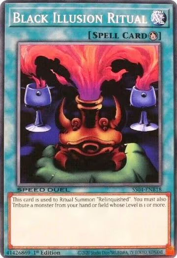 Black Illusion Ritual (SS04-ENB18), Speed Duel Decks: Match of the Millennium — Yu-Gi-Oh! card price