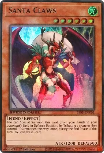 Santa Claws (SS05-ENV01), Speed Duel Decks: Twisted Nightmares — Yu-Gi-Oh! card price
