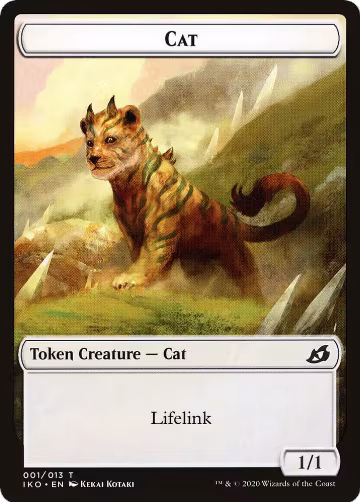 Cat // Human Soldier (004) Double-Sided Token (1 // 4), Ikoria: Lair of Behemoths — Magic card price