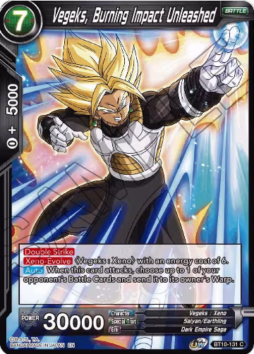 Vegeks, Burning Impact Unleashed (BT10-131), Rise of the Unison Warrior — DB Super card price