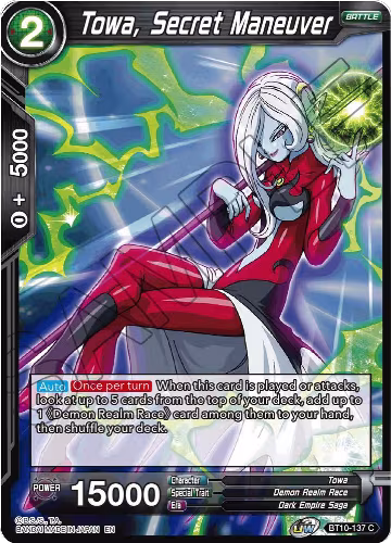 Towa, Secret Maneuver (BT10-137), Rise of the Unison Warrior — DB Super card price