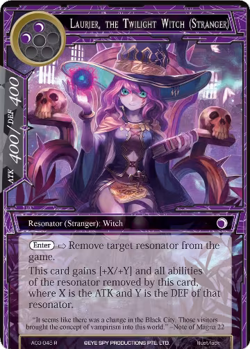 Laurier, the Twilight Witch (Stranger) (AO3-045), Alice Origin III — Force of Will card price