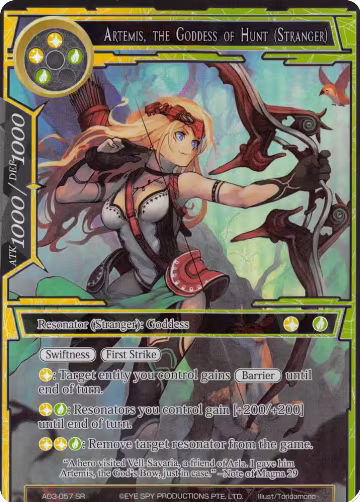 Artemis, the Goddess of Hunt (Stranger) (Full Art) (AO3-057), Alice Origin III — Force of Will card price