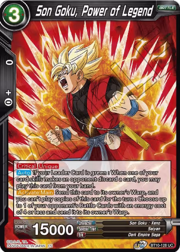 Son Goku, Power of Legend (BT10-128), Rise of the Unison Warrior — DB Super card price
