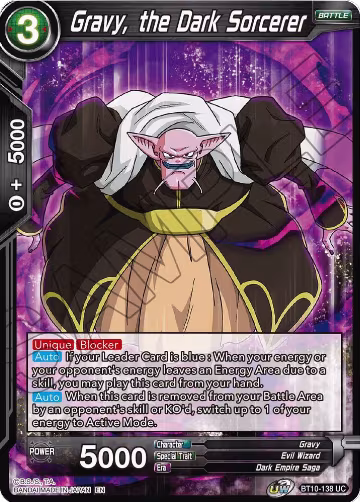 Gravy, the Dark Sorcerer (BT10-138), Rise of the Unison Warrior — DB Super card price