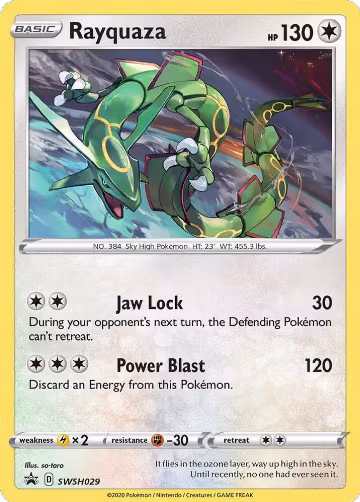 Rayquaza - SWSH029 (SWSH029), Sword & Shield Promo Cards — Pokémon card price