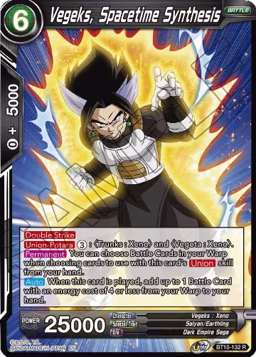 Vegeks, Spacetime Synthesis (BT10-132), Rise of the Unison Warrior — DB Super card price