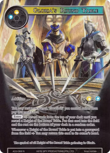 Gloria's Round Table (Full Art) (AO3-069), Alice Origin III — Force of Will card price