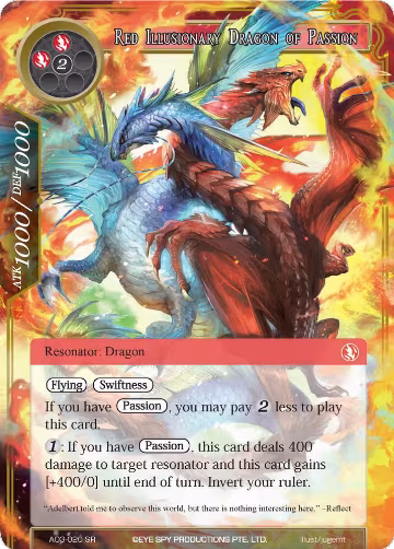 Red Illusionary Dragon of Passion (AO3-020), Alice Origin III — Force of Will card price