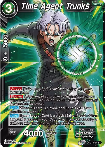 Time Agent Trunks (SD14-04), Rise of the Unison Warrior — DB Super card price