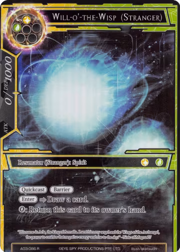Will-o'-the-Wisp (Stranger) (Full Art) (AO3-086), Alice Origin III — Force of Will card price