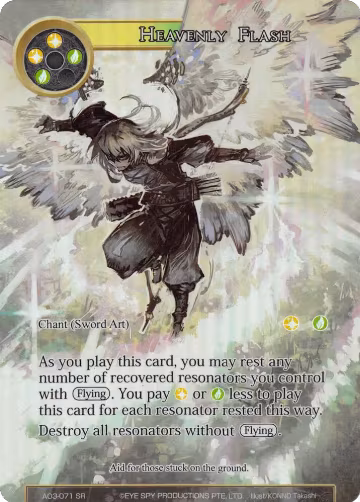 Heavenly Flash (Full Art) (AO3-071), Alice Origin III — Force of Will card price