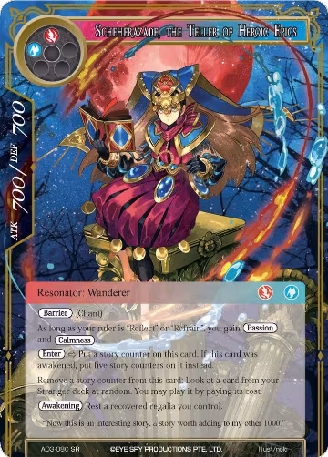 Scheherazade, the Teller of Heroic Epics (AO3-080), Alice Origin III — Force of Will card price