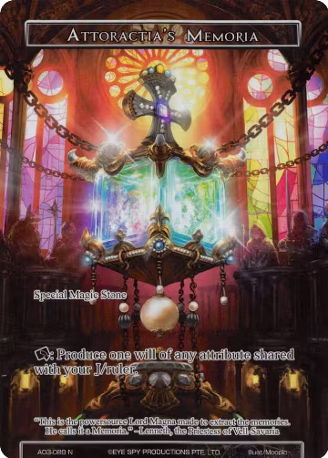 Attoractia's Memoria (Full Art) (AO3-089), Alice Origin III — Force of Will card price