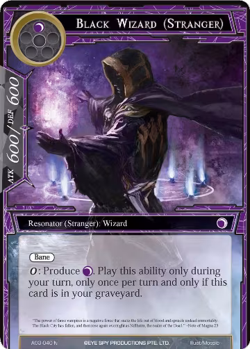 Black Wizard (Stranger) (AO3-040), Alice Origin III — Force of Will card price