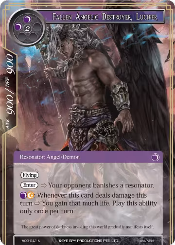 Fallen Angelic Destroyer, Lucifer (AO3-042), Alice Origin III — Force of Will card price