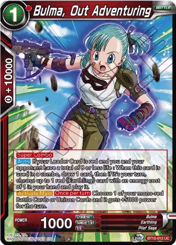 Bulma, Out Adventuring (BT10-012), Rise of the Unison Warrior — DB Super card price