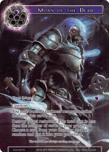 Moan of the Dead (Full Art) (AO3-047), Alice Origin III — Force of Will card price