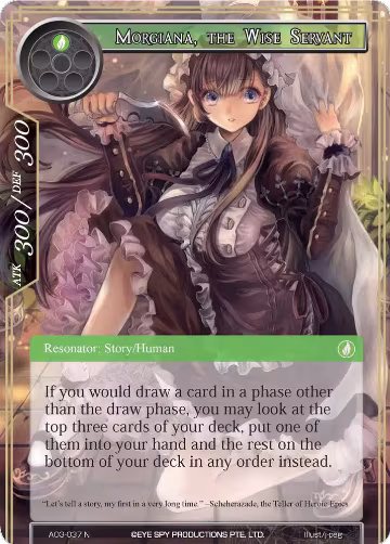 Morgiana, the Wise Servant (AO3-037), Alice Origin III — Force of Will card price