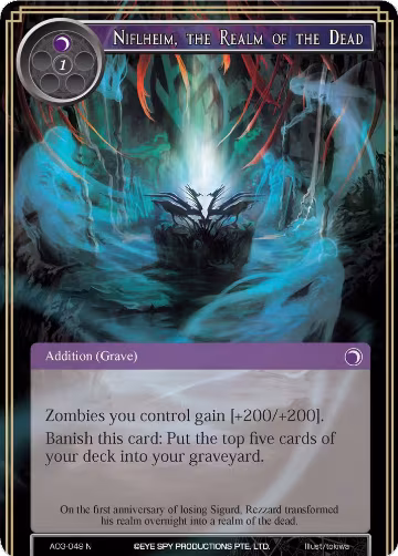 Niflheim, the Realm of the Dead (AO3-049), Alice Origin III — Force of Will card price