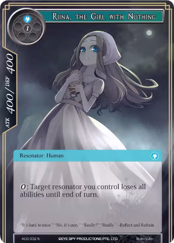 Riina, the Girl with Nothing (AO3-032), Alice Origin III — Force of Will card price