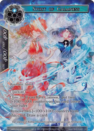 Spirit of Calmness (Full Art) (AO3-033), Alice Origin III — Force of Will card price