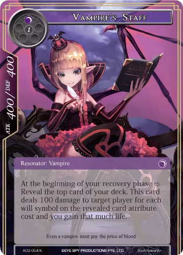 Vampire's Staff (AO3-054), Alice Origin III — Force of Will card price