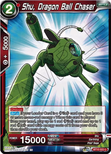 Shu, Dragon Ball Chaser (BT10-022), Rise of the Unison Warrior — DB Super card price