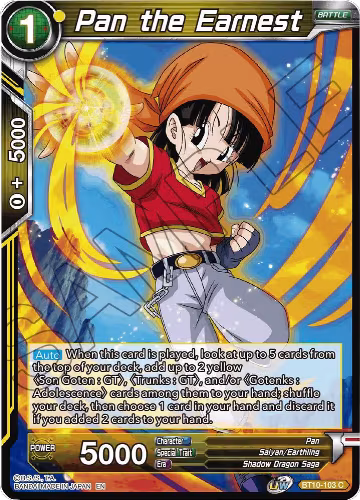 Pan the Earnest (BT10-103), Rise of the Unison Warrior — DB Super card price