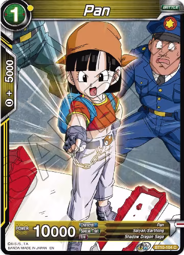 Pan (BT10-104), Rise of the Unison Warrior — DB Super card price