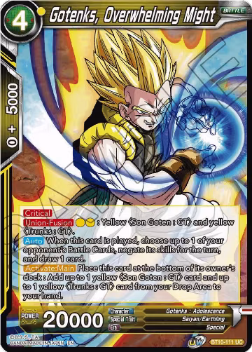 Gotenks, Overwhelming Might (BT10-111), Rise of the Unison Warrior — DB Super card price