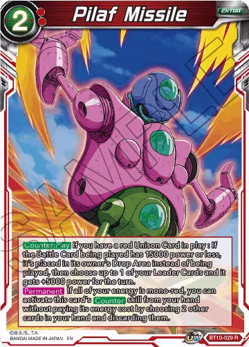 Pilaf Missile (BT10-029), Rise of the Unison Warrior — DB Super card price