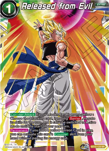 Released from Evil (BT10-123), Rise of the Unison Warrior — DB Super card price