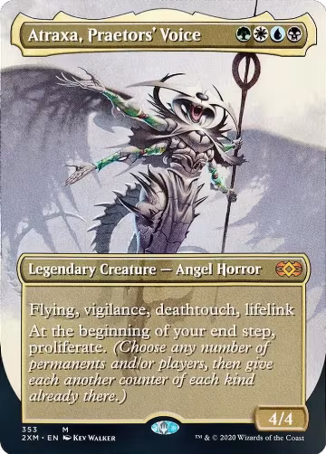Atraxa, Praetors' Voice (Borderless) (353), Double Masters — Magic card price