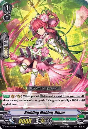 Budding Maiden, Diane (V-TD12/006EN), V-TD12: Ahsha — Vanguard card price