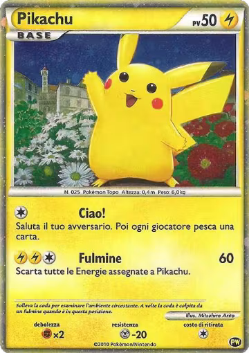 Pikachu (Italian) (PW 2) — card price