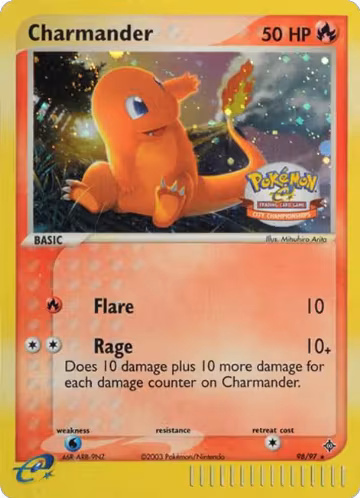 Charmander - 98/97 (City Championships) (098/097), League & Championship Cards — Pokémon card price