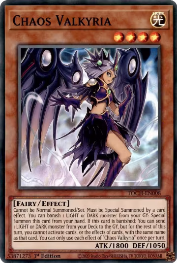 Chaos Valkyria (TOCH-EN008), Toon Chaos — Yu-Gi-Oh! card price
