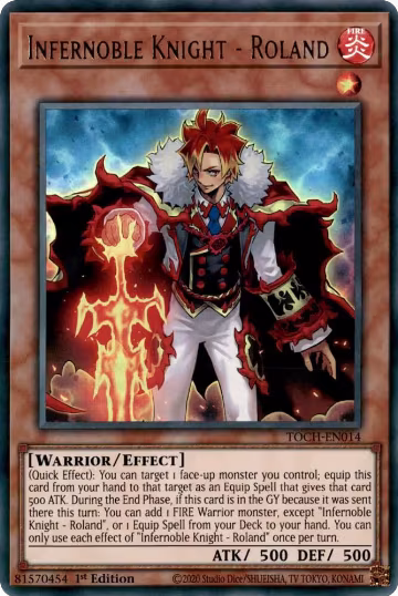 Infernoble Knight - Roland (TOCH-EN014), Toon Chaos — Yu-Gi-Oh! card price