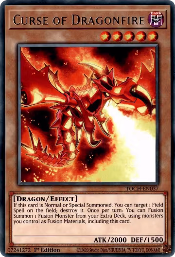 Curse of Dragonfire (TOCH-EN037), Toon Chaos — Yu-Gi-Oh! card price