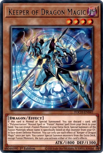 Keeper of Dragon Magic (TOCH-EN041), Toon Chaos — Yu-Gi-Oh! card price
