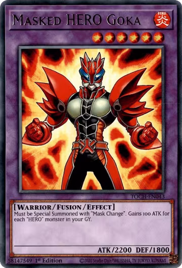 Masked HERO Goka (TOCH-EN043), Toon Chaos — Yu-Gi-Oh! card price