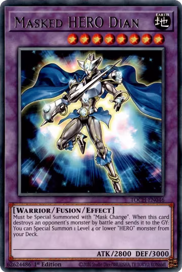 Masked HERO Dian (TOCH-EN046), Toon Chaos — Yu-Gi-Oh! card price