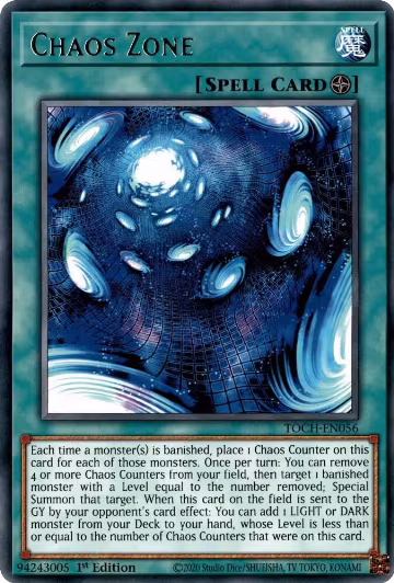 Chaos Zone (TOCH-EN056), Toon Chaos — Yu-Gi-Oh! card price