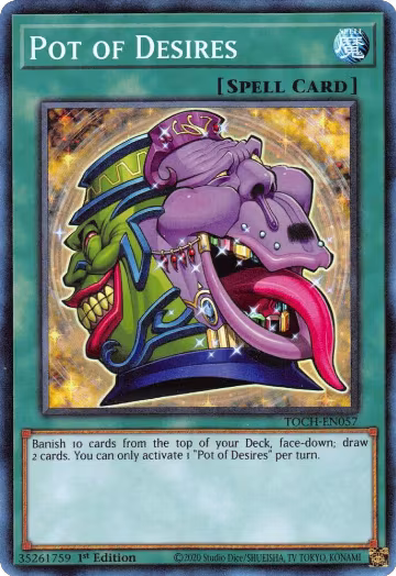 Pot of Desires (CR) (TOCH-EN057), Toon Chaos — Yu-Gi-Oh! card price