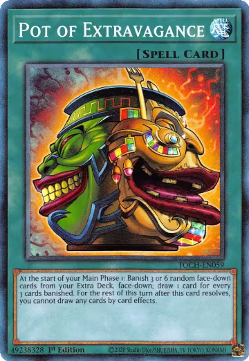 Pot of Extravagance (CR) (TOCH-EN059), Toon Chaos — Yu-Gi-Oh! card price