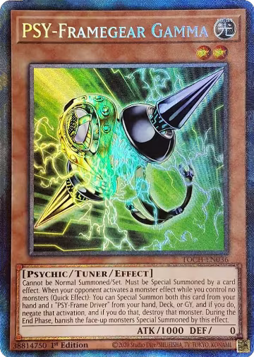 PSY-Framegear Gamma (CR) (TOCH-EN036), Toon Chaos — Yu-Gi-Oh! card price